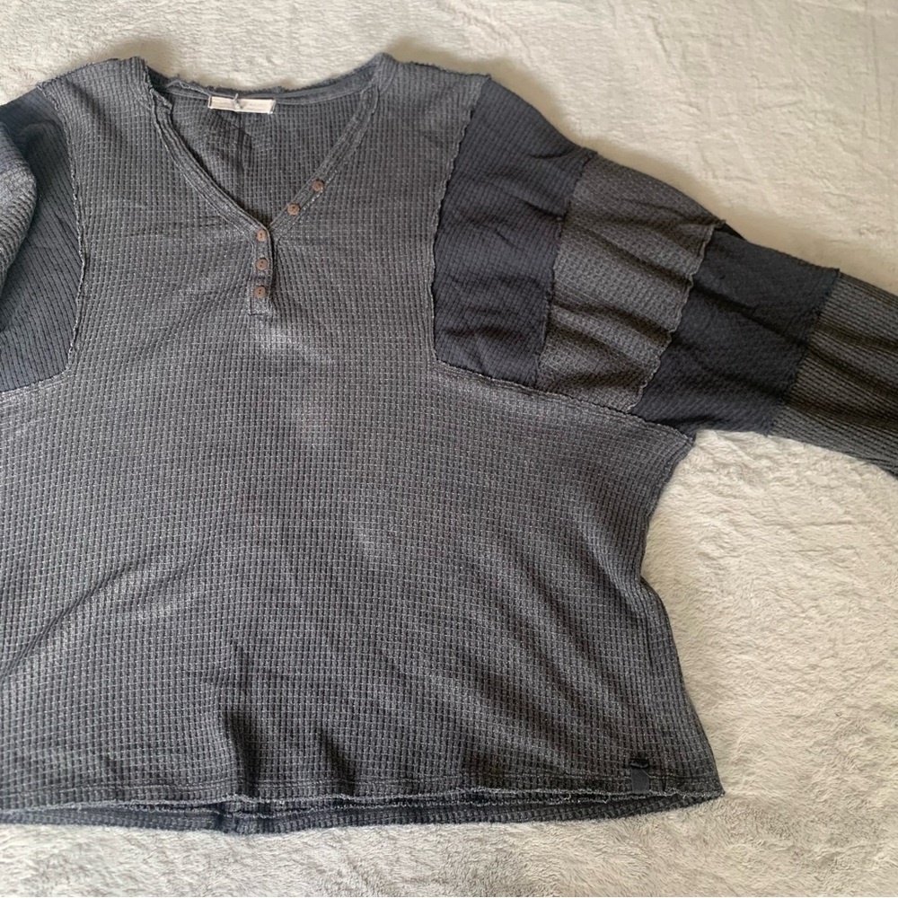 Free People Callisto Henley We The Free Oversized Sz Sm Bohemian Streetwear - Picture 4 of 9